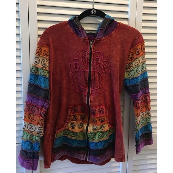 Colorful Paw‎ Hoodie - Picture 1 of 2